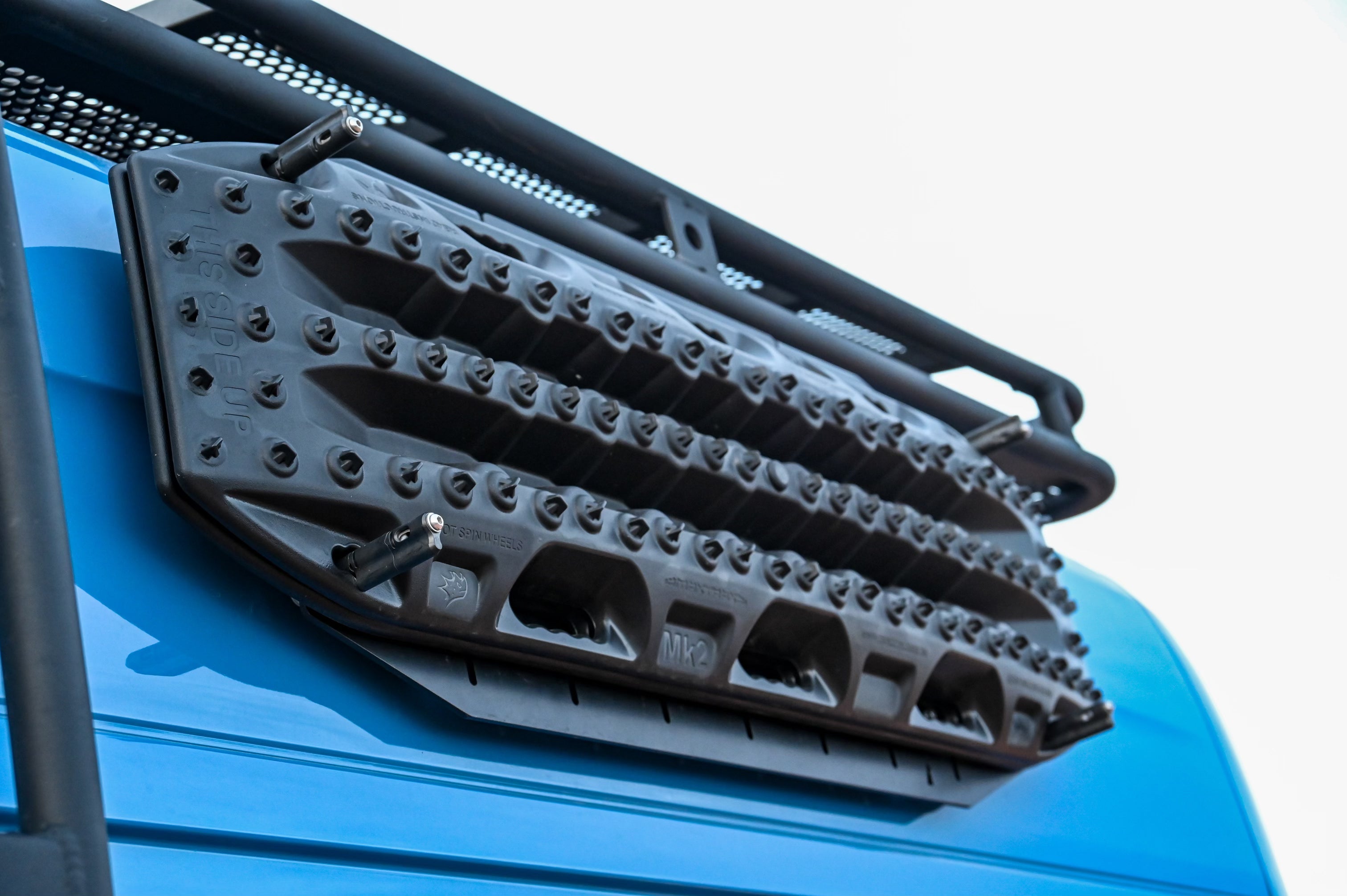 Alpine Van Works Alpaca Cargo Plate for Sprinter van exterior cargo management component, durable metal construction.