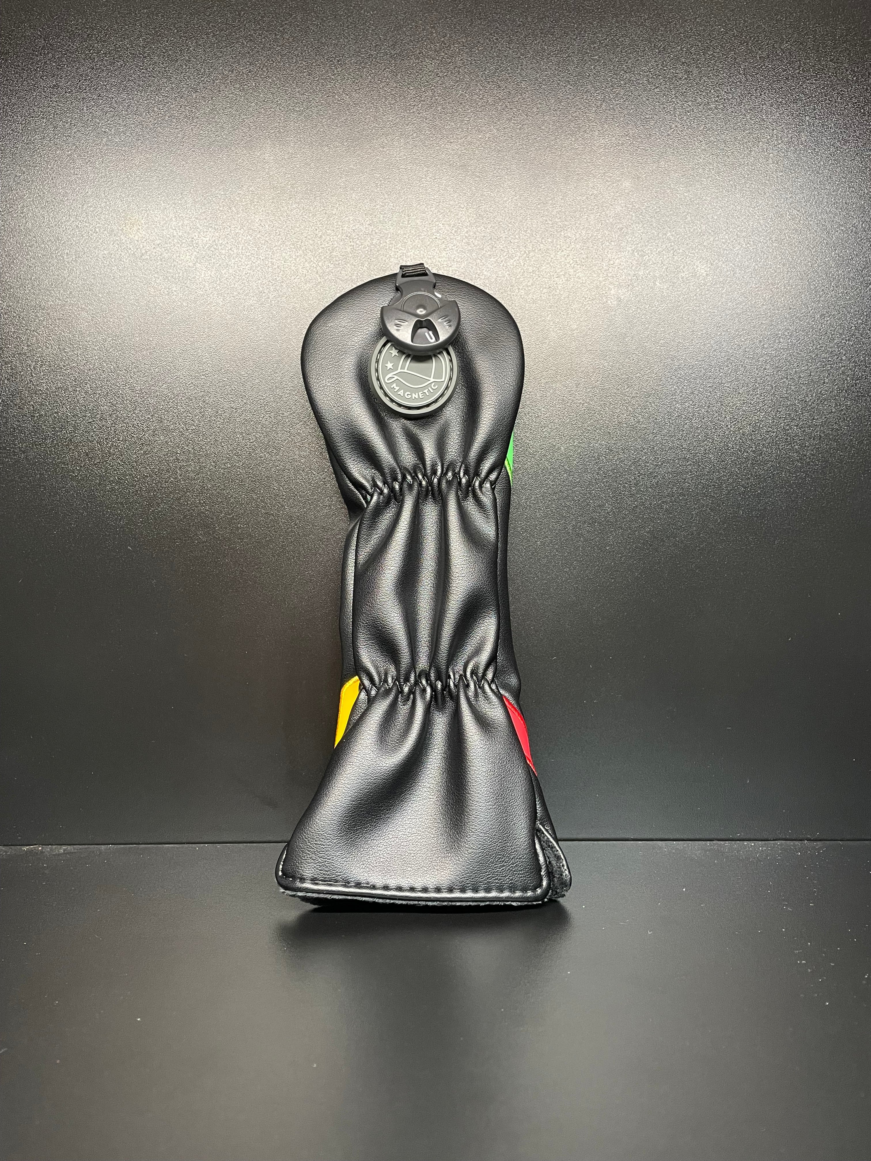 Colorful ParWestGolf alphabet letters golf club headcover showing vibrant design and soft fabric cover for golf clubs.
