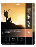 AlpineAire Strawberry Granola with Milk | No-Cook Breakfast Meal - OVERLANDERS Outfitter