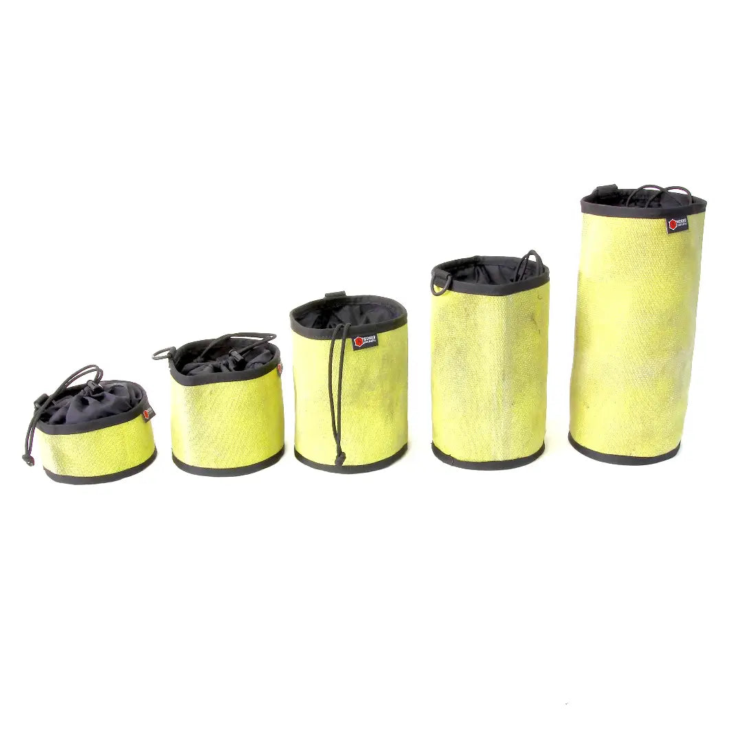 Recycled Firefighter ammo gear bag featuring durable fabric and multiple compartments for organized storage.