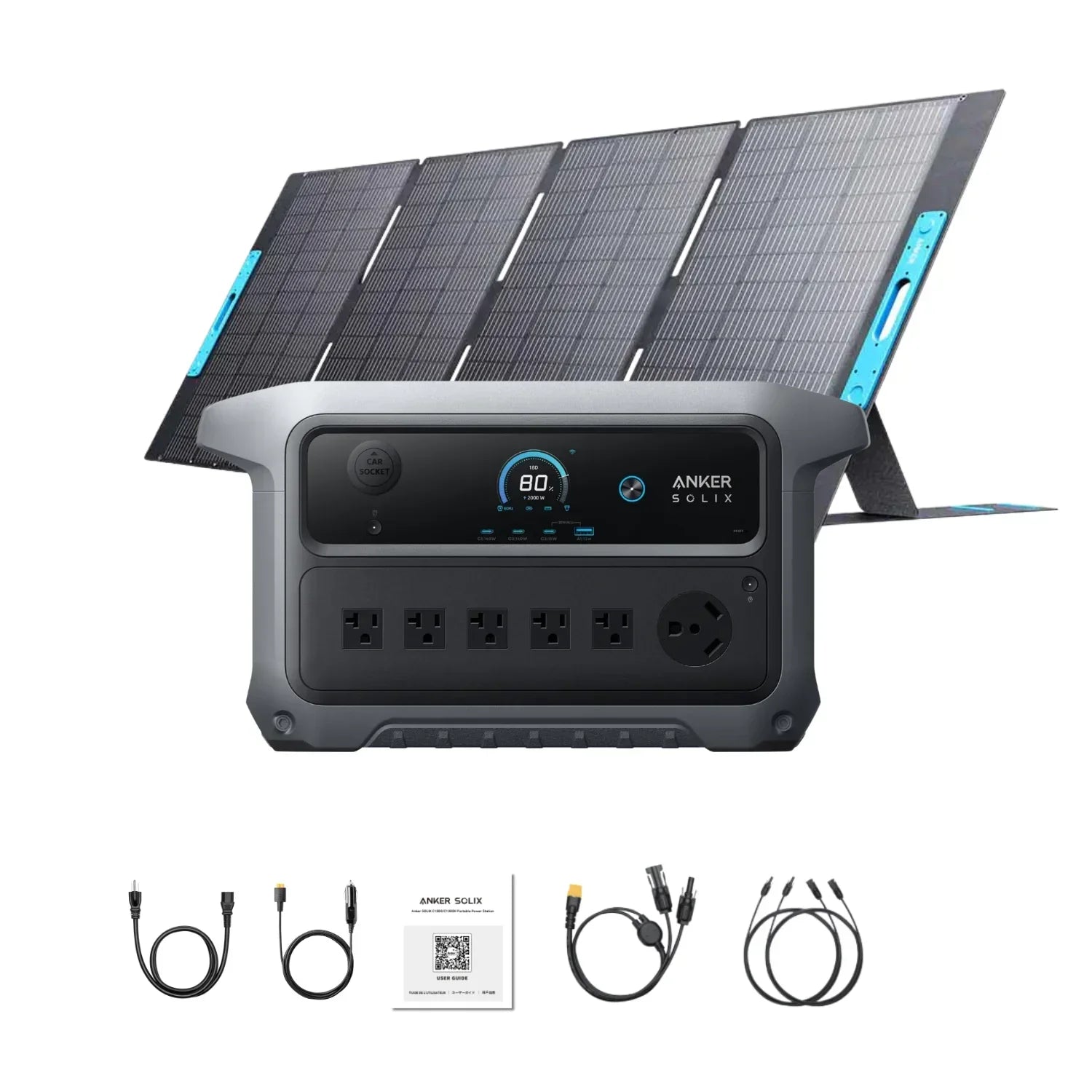 Anker SOLIX C2000 Gen 2 Portable Power Station | 2048Wh | 2400W | 800W Solar Input - OVERLANDERS Outfitter
