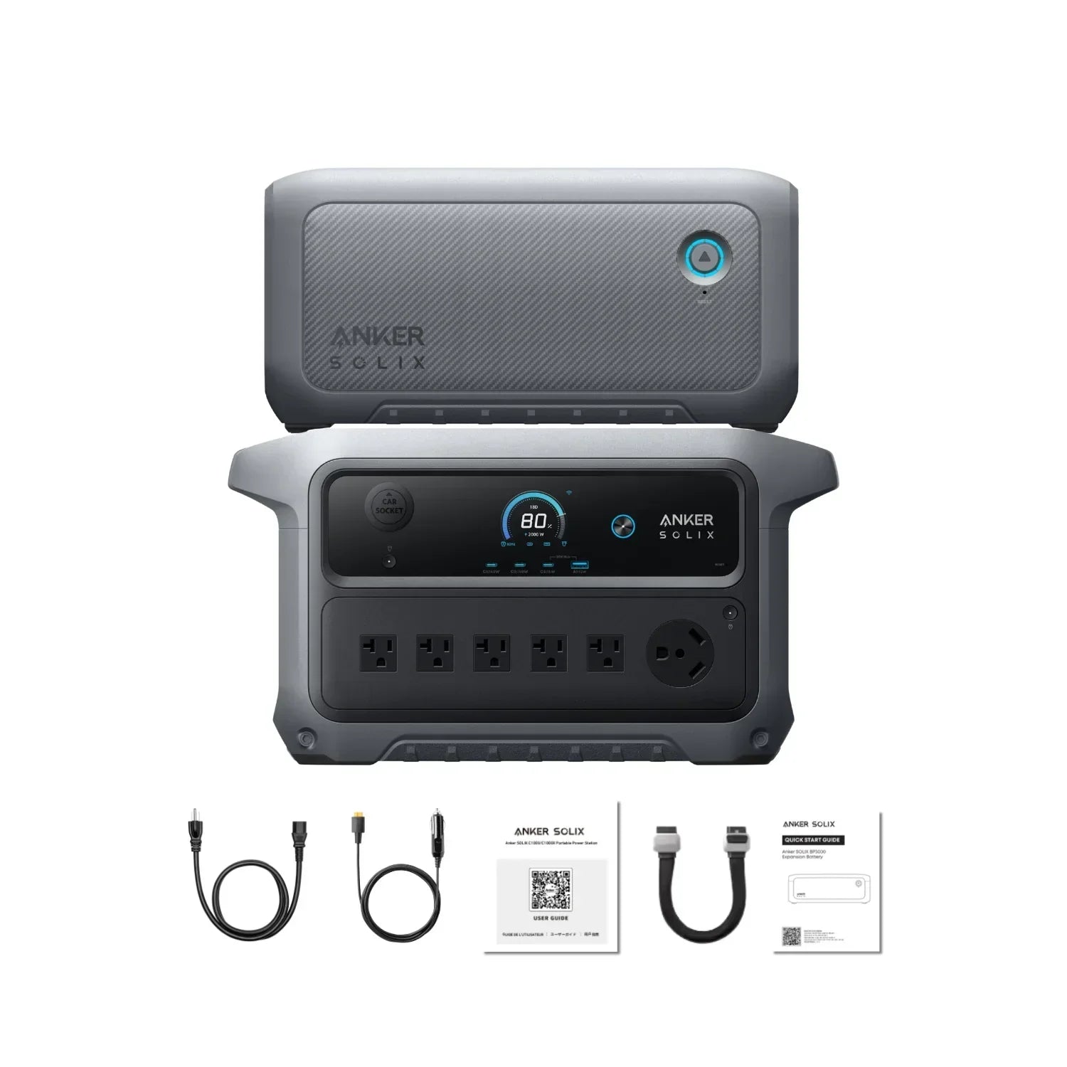 Anker SOLIX C2000 Gen 2 Portable Power Station | 2048Wh | 2400W | 800W Solar Input - OVERLANDERS Outfitter
