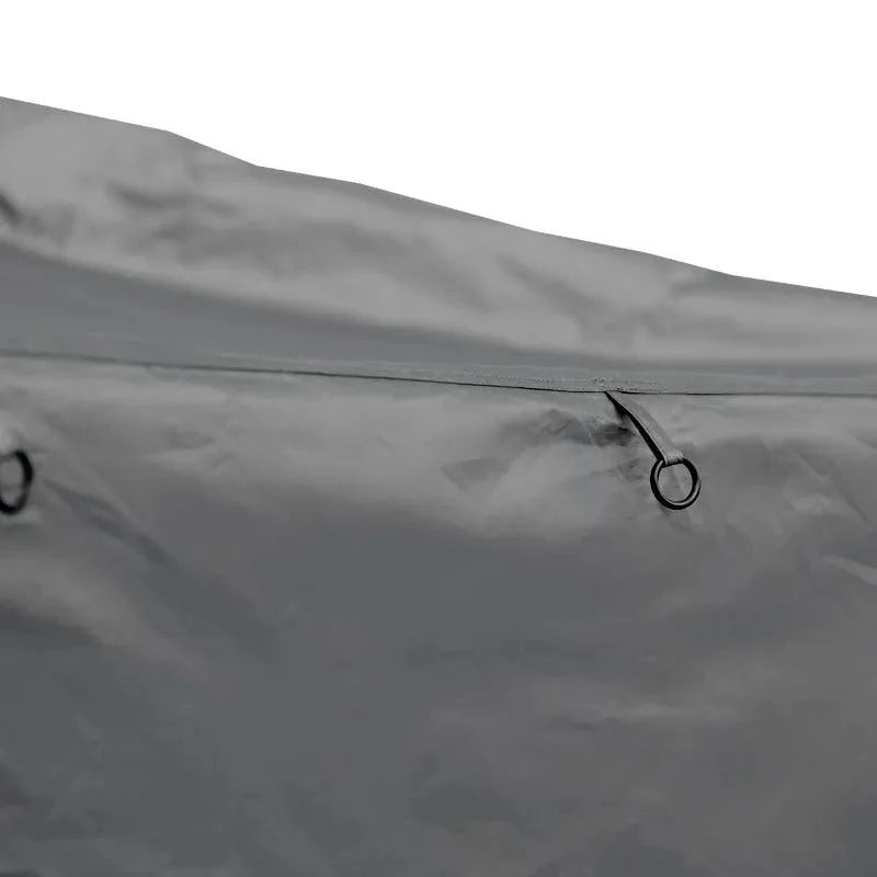 Wild Land Annex side car awning attached to OrthFrame Summit Explorer roof tent for overlanding and outdoor camping.