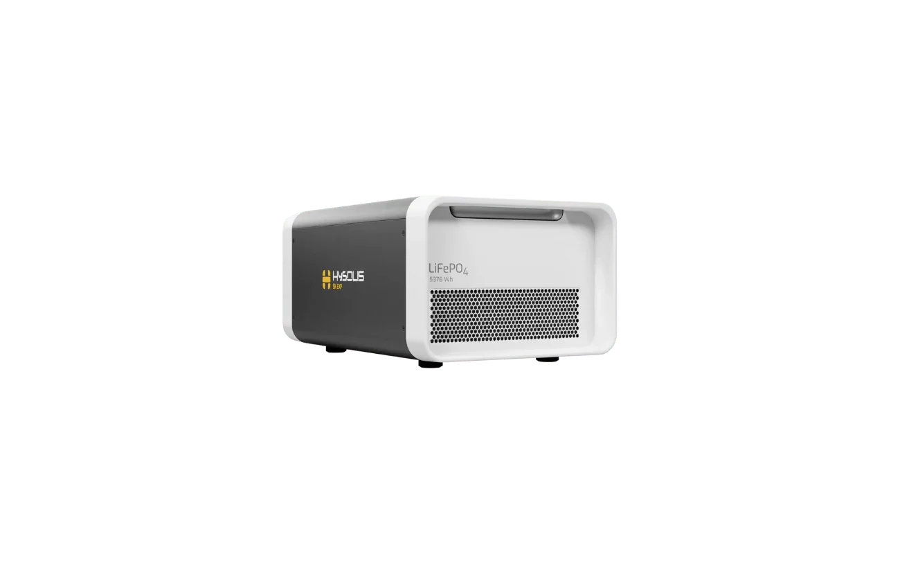 Green Vista Living Hysolis Apollo 5K battery with 10.7kWh capacity, featuring a sleek, compact design for home energy storage.