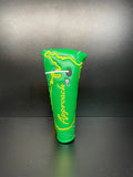 Approaching Masters golf club headcover by ParWestGolf featuring a detailed design and premium fabric for club protection.