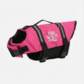 Pink AquaGuard Pro life jacket by The Wild Paw, adjustable flotation vest for safety and comfort during water activities.