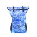Aqua blue Dry Pocket waterproof floating backpack dry bag for outdoor and water activities, made of durable, waterproof material.