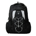 Black Ariat Sport backpack shown with adjustable straps and multiple compartments, designed for stylish, functional accessories.