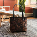 Backcountry Sportsman Heritage Leather Lakewalk Tote showing its spacious interior with leather handles and classic design.