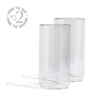 Cove 16oz Glass Pint - Set of 2 - Clear - We The Collective