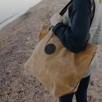 Backcountry Sportsman market tote bag with sturdy handles and spacious interior, ideal for shopping or outdoor carry.