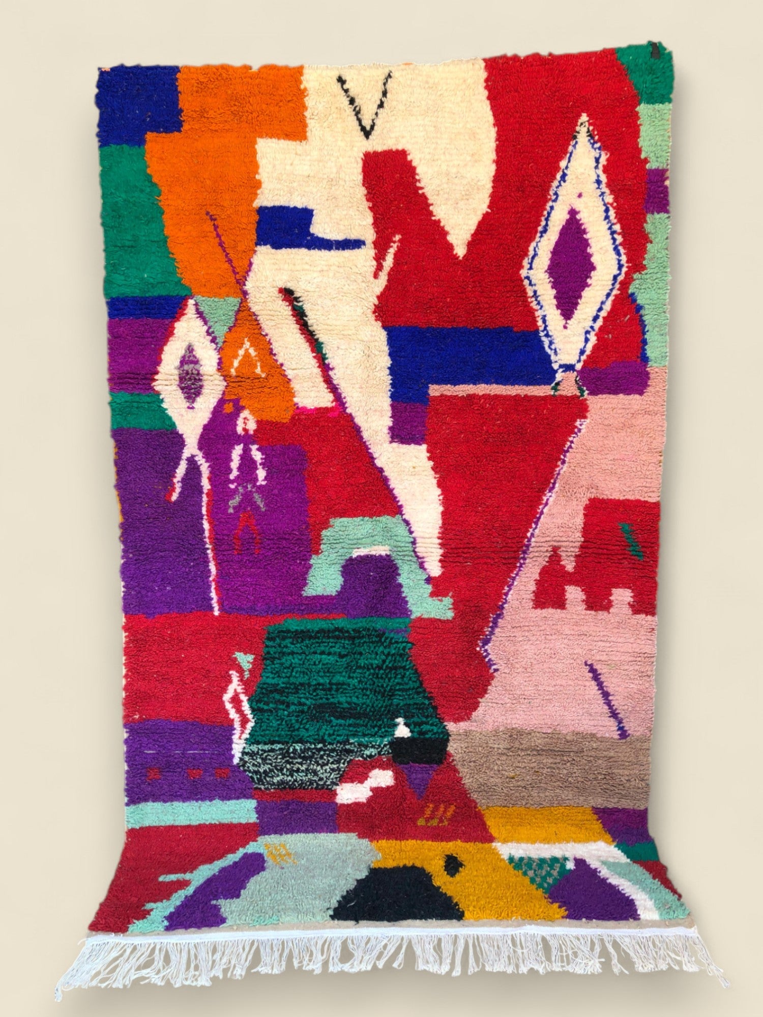 Asalas Colorful Berber Moroccan Rug - Berber Rug - We The Collective