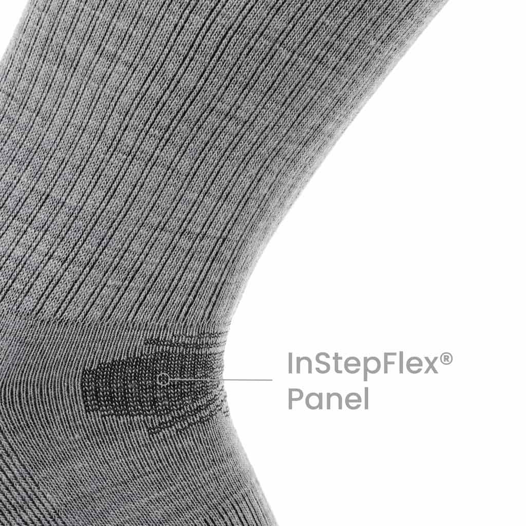3 Pack Ash - Casual Crew Midweight Merino Wool Sock - OVERLANDERS Outfitter