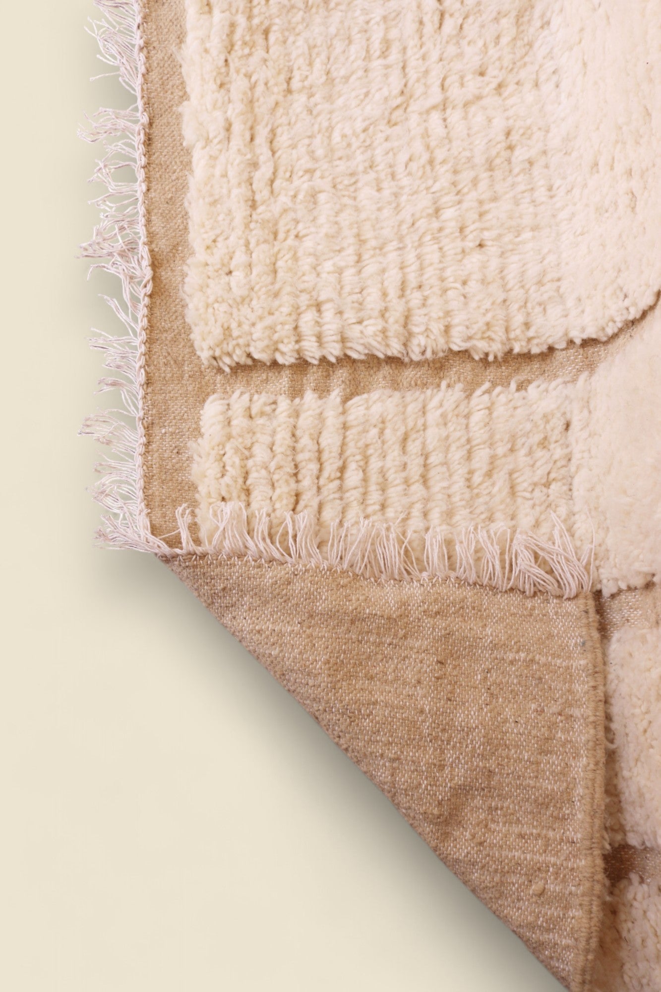 Ayla Berber Moroccan Rug – Handwoven Cream Wool Area Rug - We The Collective