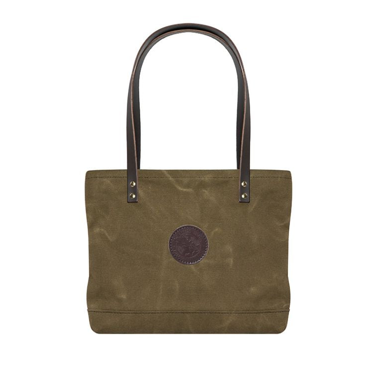 Backcountry Sportsman market tote in wax khaki with sturdy handles, ideal for shopping or carrying essentials.