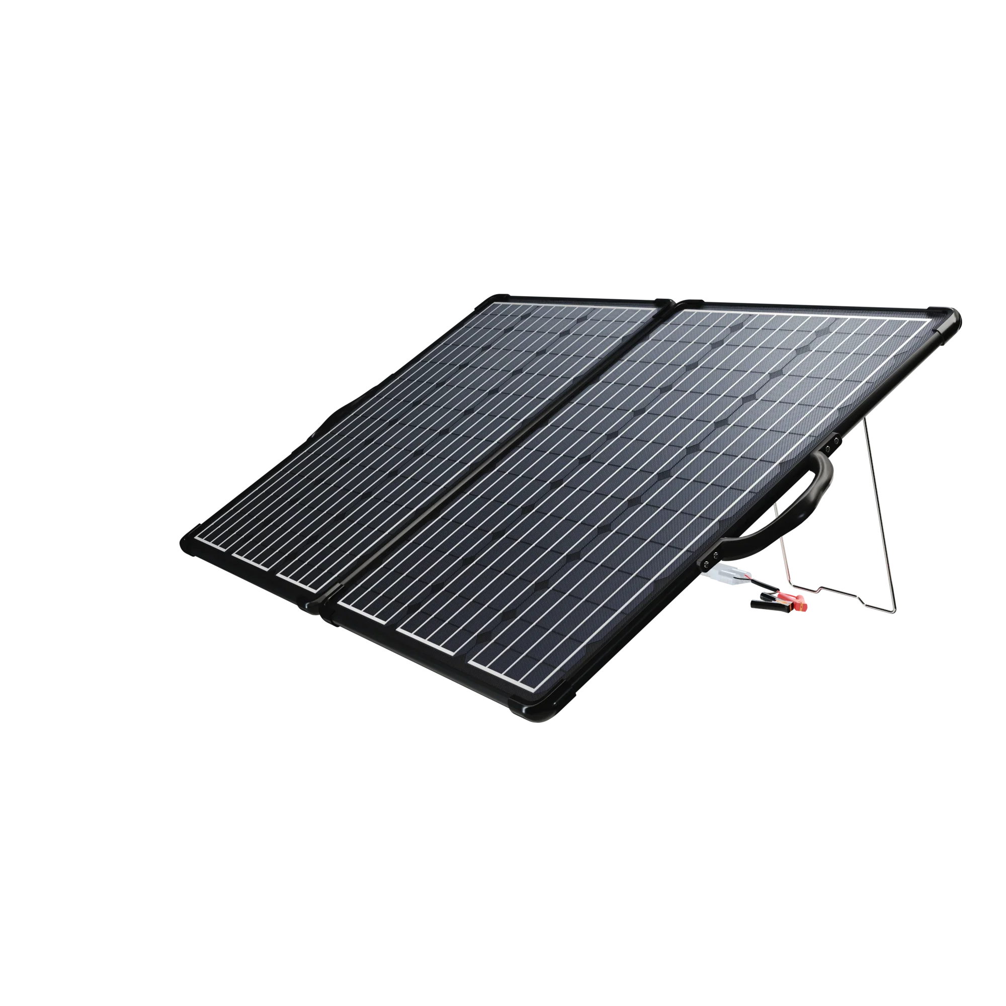 Green Vista Living ACOPower 120W portable solar panel kit in lightweight briefcase with 20A charge controller for outdoor use