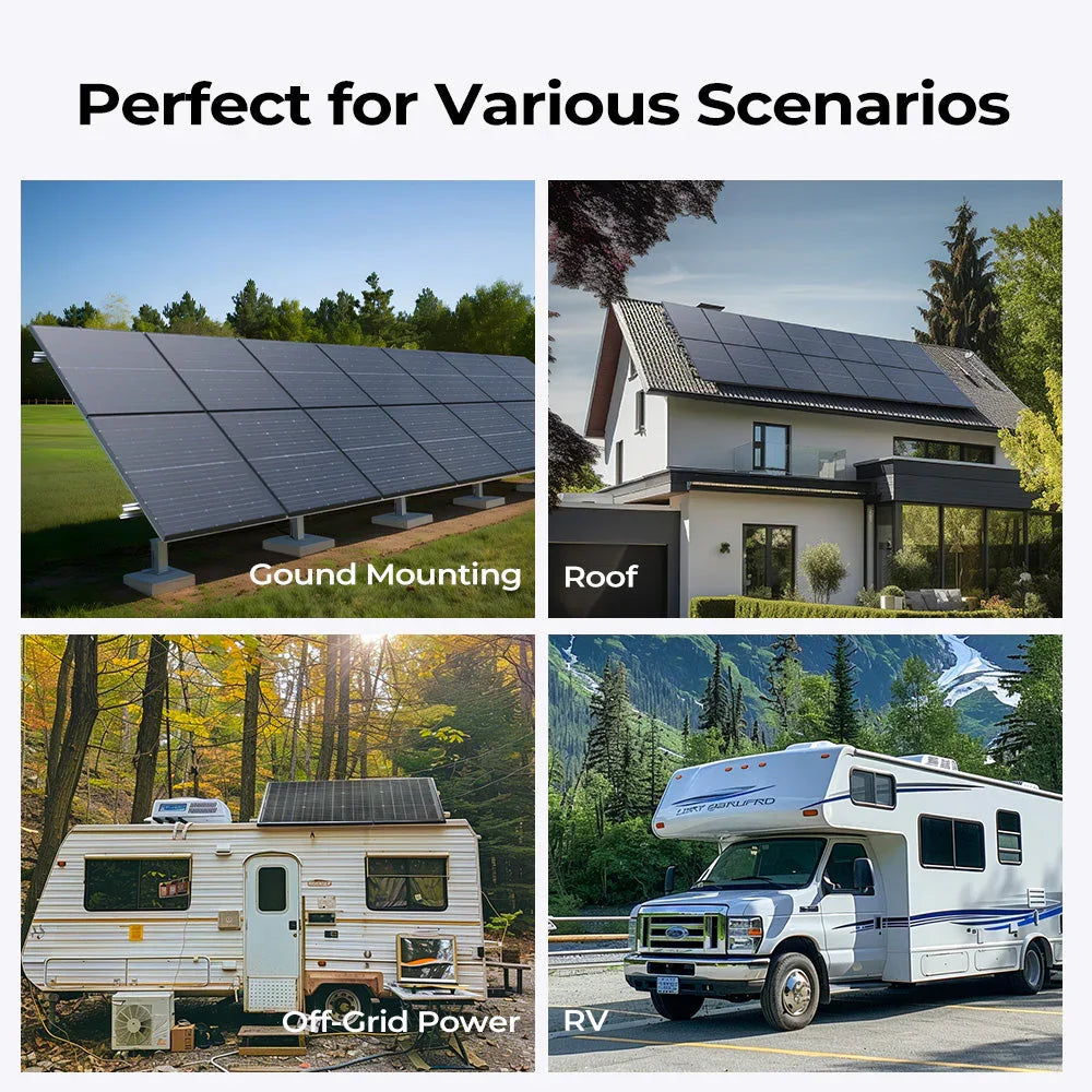 BougeRV 300 Watt N-Type Rigid Bifacial 16BB Mono Solar Panel - OVERLANDERS Outfitter
