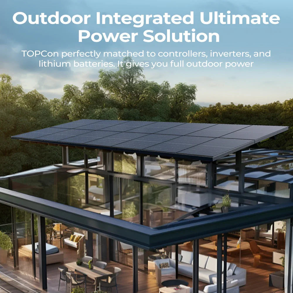 BougeRV 300 Watt N-Type Rigid Bifacial 16BB Mono Solar Panel - OVERLANDERS Outfitter