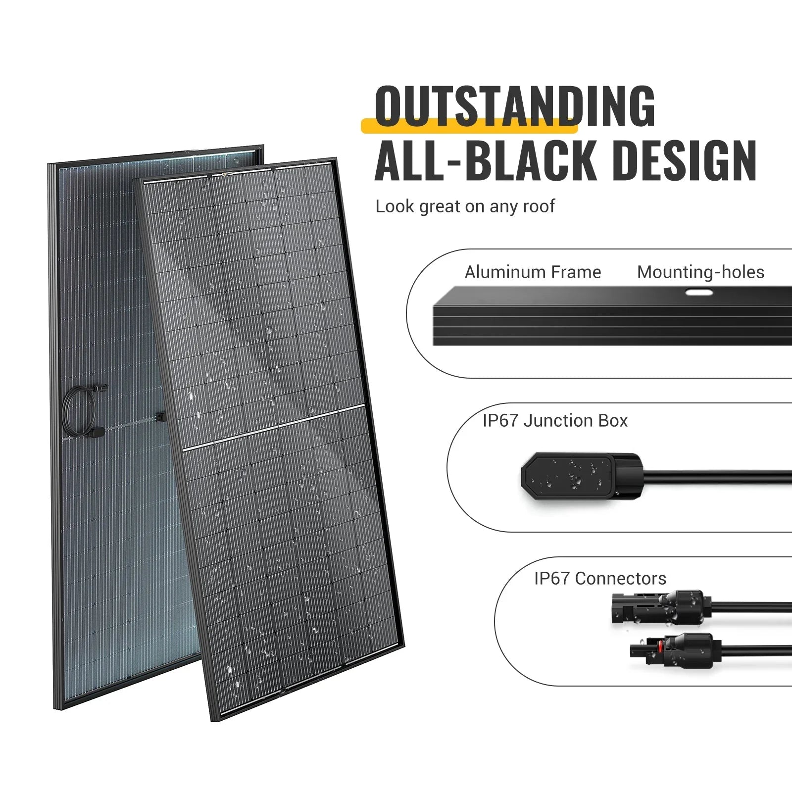 BougeRV 12V 800W High Watt Rigid Solar System Kit - OVERLANDERS Outfitter