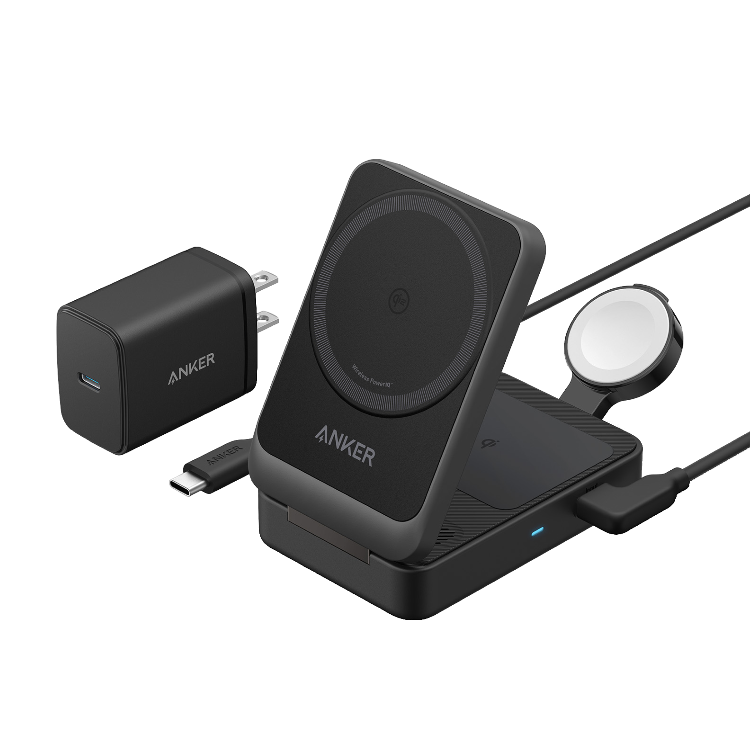 Anker MagGo Wireless Charging Station (Foldable 3-in-1) - We The Collective