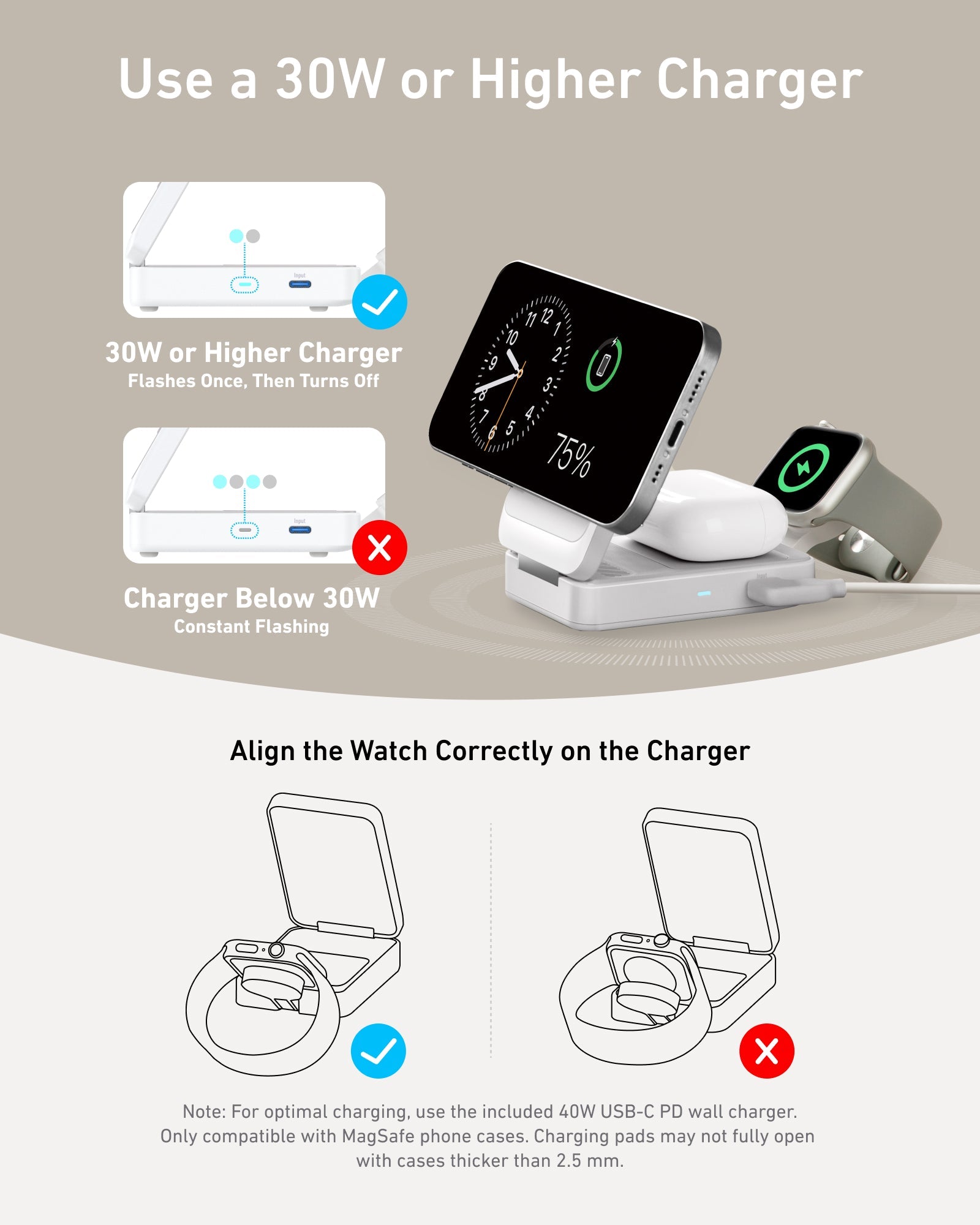 Anker MagGo Wireless Charging Station (Foldable 3-in-1) - We The Collective