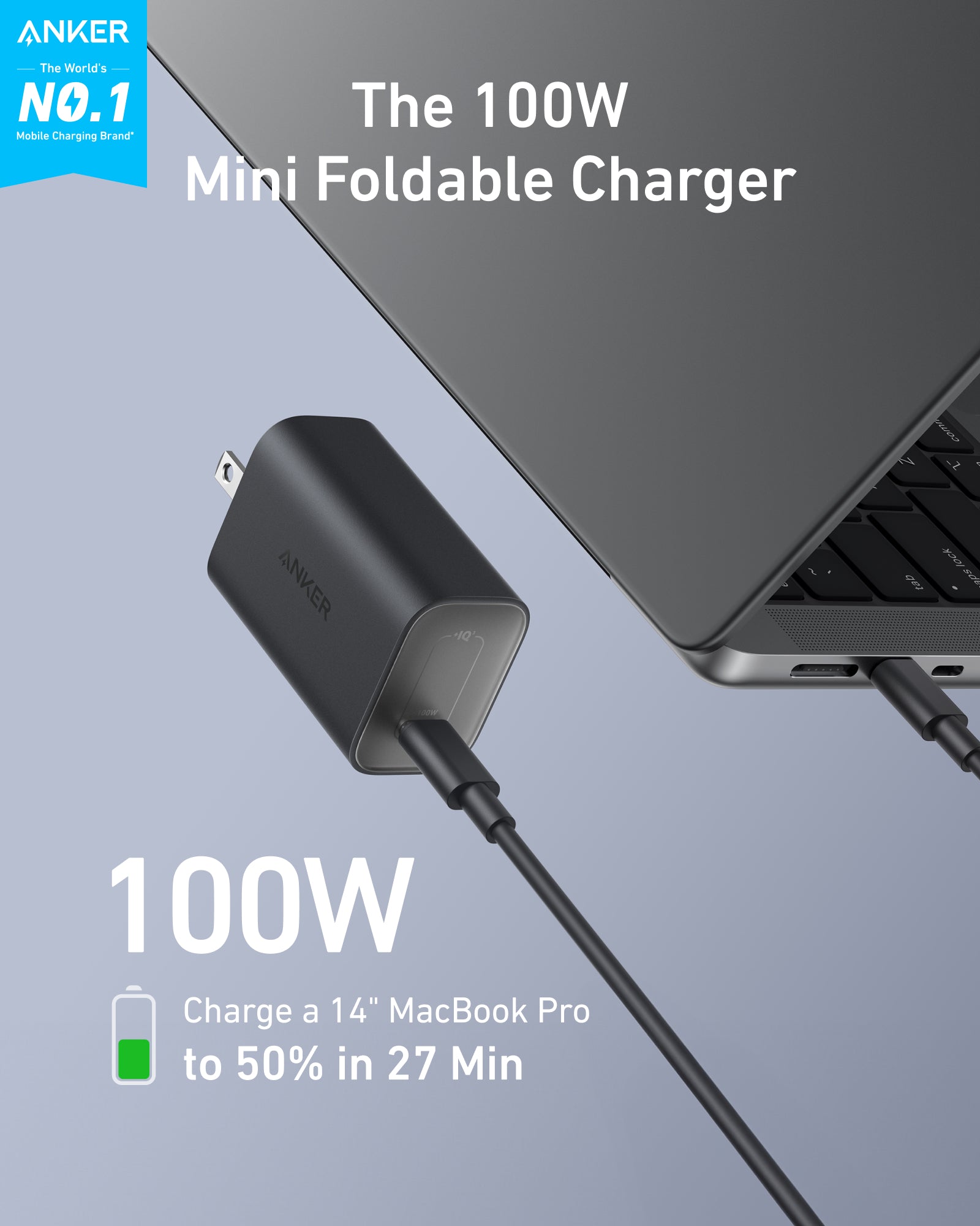 Anker Nano Charger (100W) with USB-C Cable - We The Collective