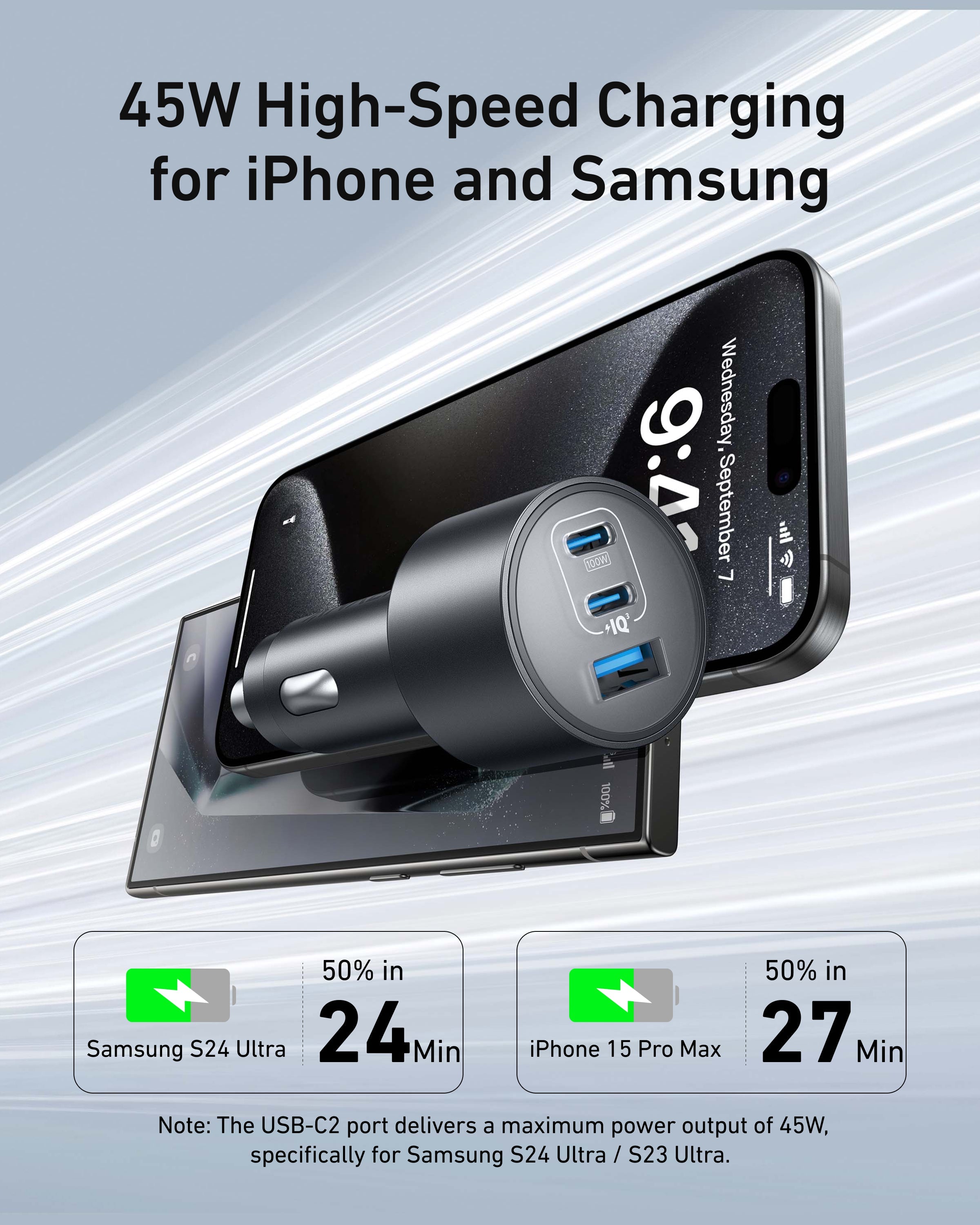 Anker Nano Car Charger (167.5W, 3 Ports) - We The Collective