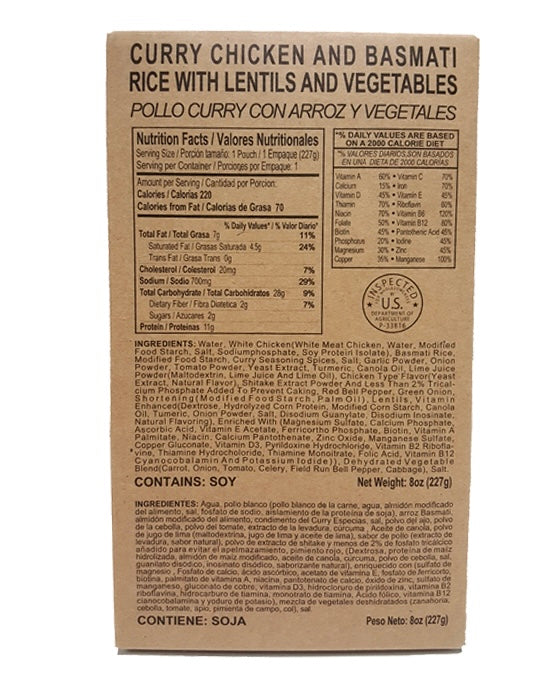 Case of 12 Alpenglow Readiness Supply single complete MRE meals in standard variety, packaged for emergency use.
