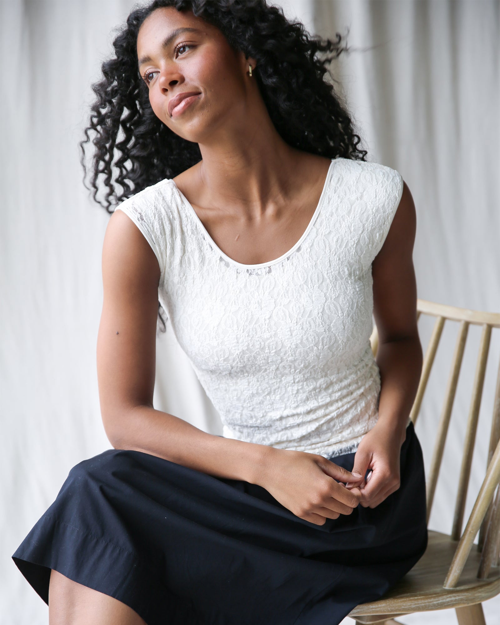 Downeast Wonder Tee, casual short-sleeve t-shirt in soft fabric, displayed flat with a neutral background.