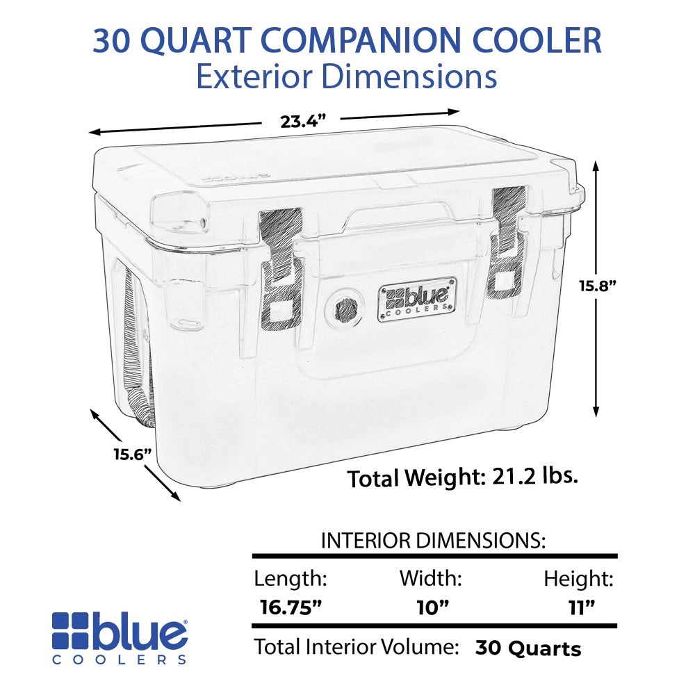 30 Quart Companion Series Roto-Molded Cooler - OVERLANDERS Outfitter