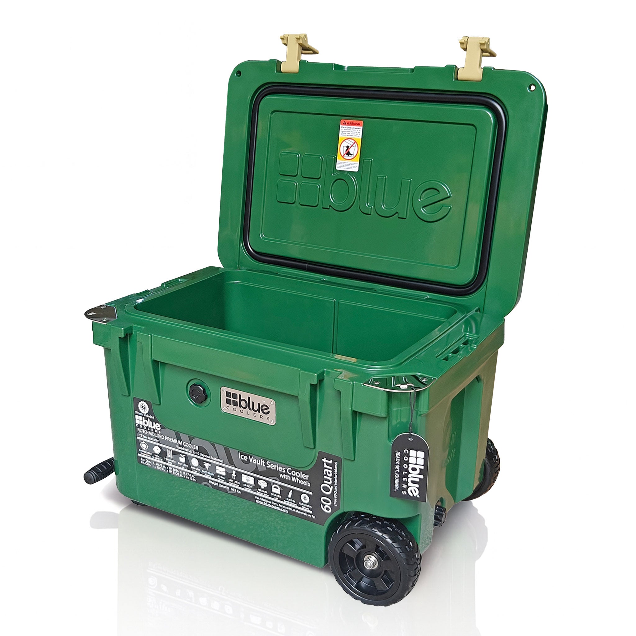 60 Quart Ice Vault Roto-Molded Cooler with Wheels - OVERLANDERS Outfitter