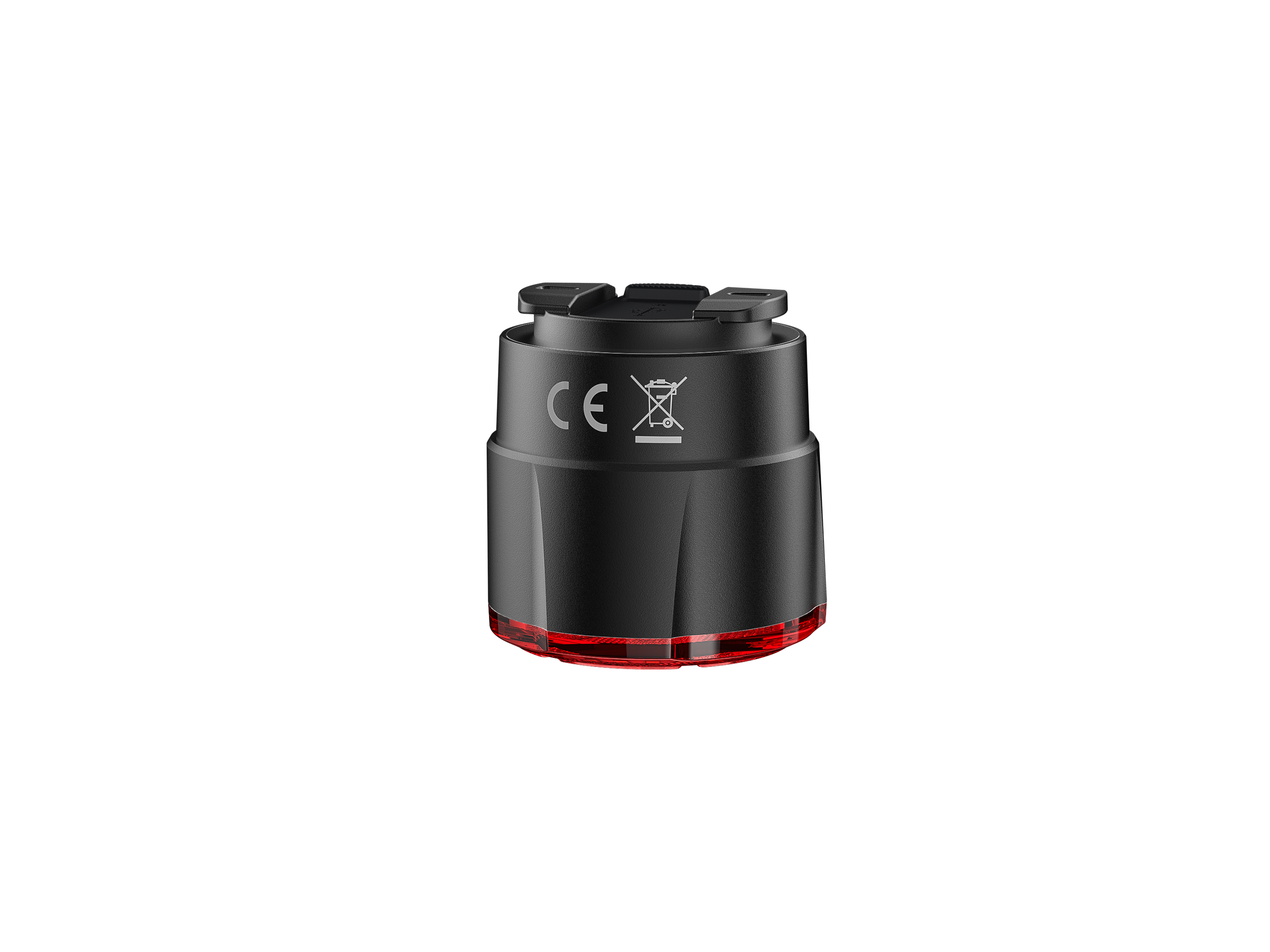 Fenix BC06R Smart-Brake bicycle taillight mounted on a bike, showcasing its compact design and bright LED light.