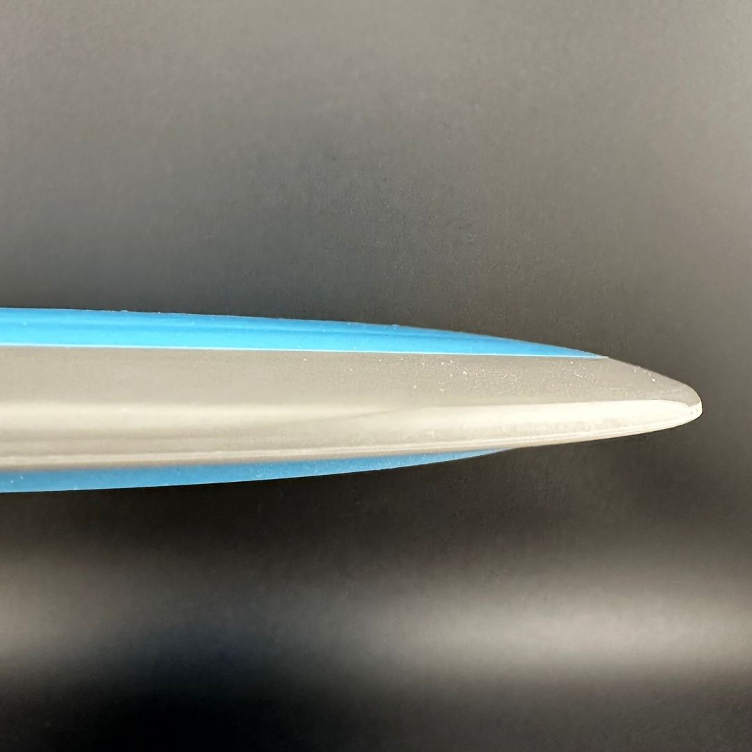 Rare Air Discs Fission Defy Crushin' Amanitas VIP 2.0 disc golf disc, vibrant color and detailed design on the flight surface.