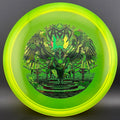CryZtal Buzzz disc golf disc by Rare Air Discs, featuring Karudi the Overseer design from Cult of RAD collection.