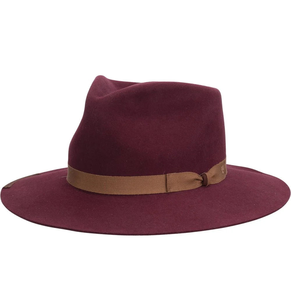 Biltmore Wright - Wide Brim Premium Fur Felt Fedora Hat - OVERLANDERS Outfitter