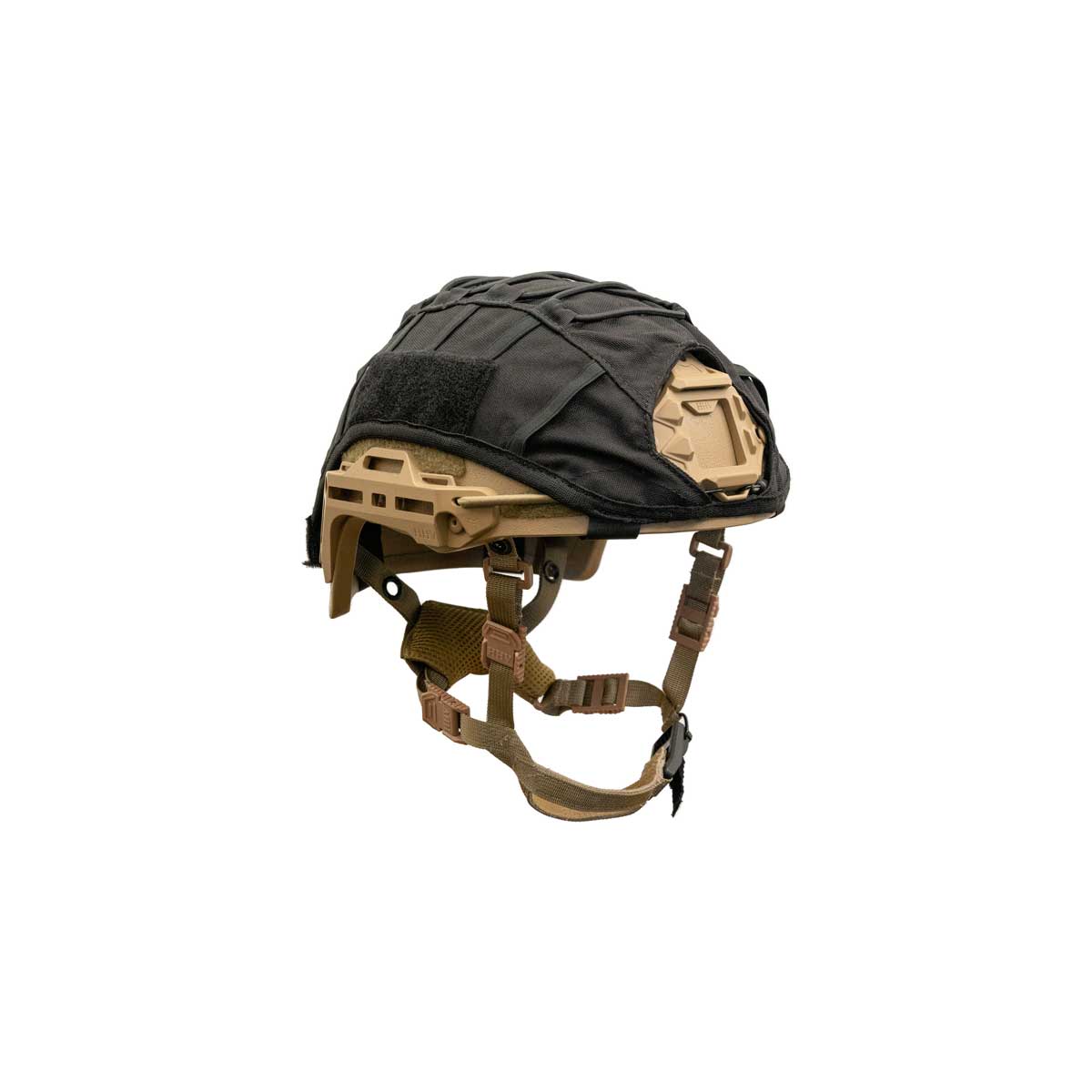 Hard Head Veterans HHV ATE® ballistic helmet cover shown from the front, designed for tactical military helmets.