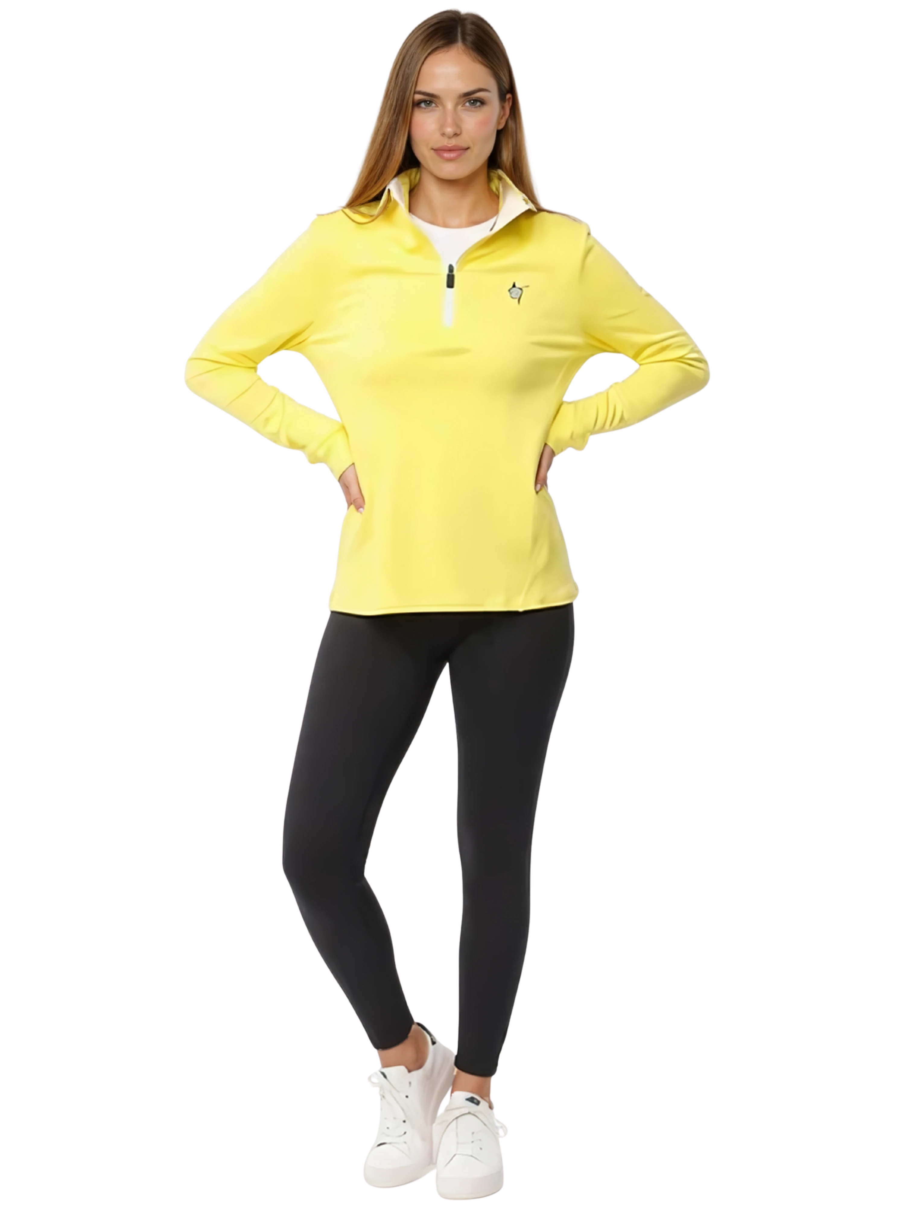 Women's Bar Harbor quarter zip by White Water Life, featuring a comfortable fit and stylish design, shown in the product image.