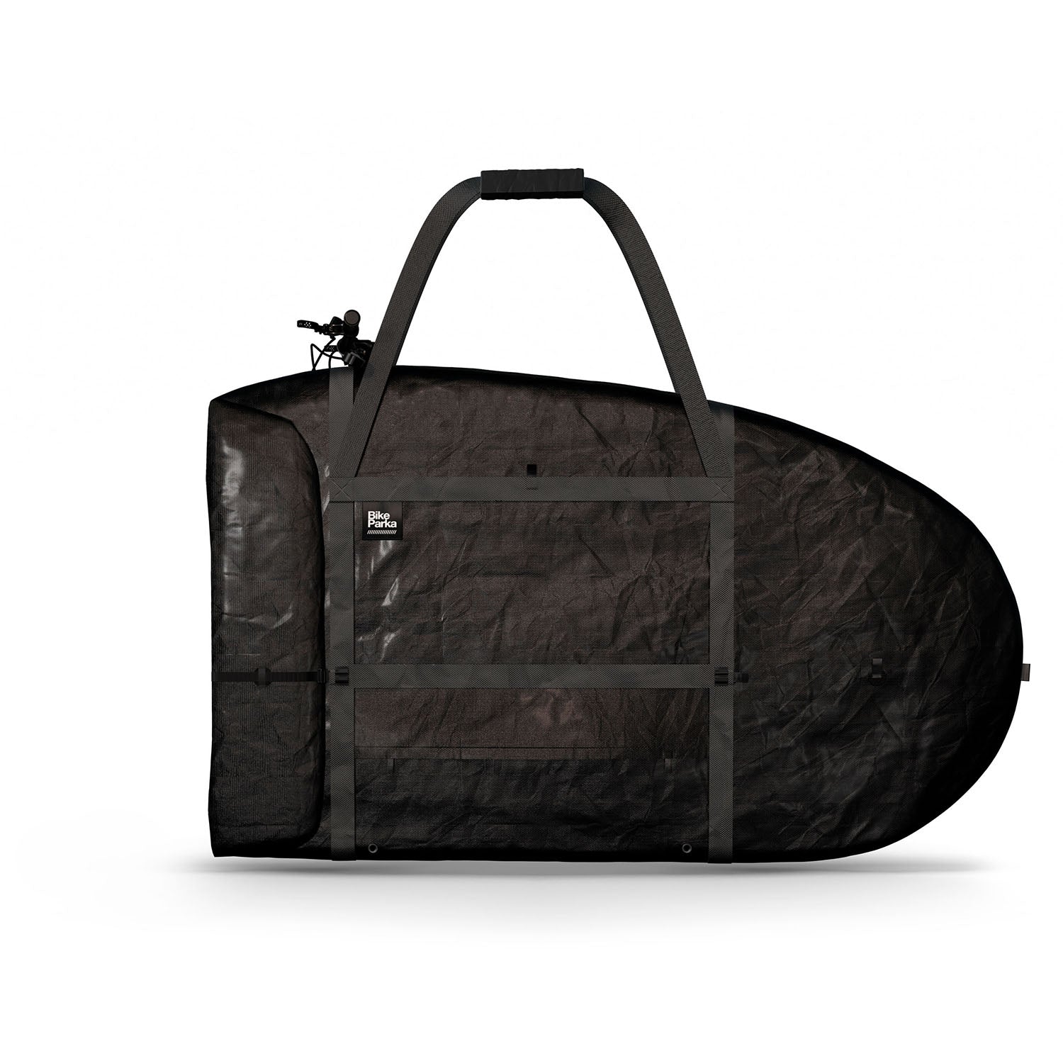 ZEITBIKE BikeParka RoughSac bicycle transport bag with wheel off, durable protective case for safe bike travel
