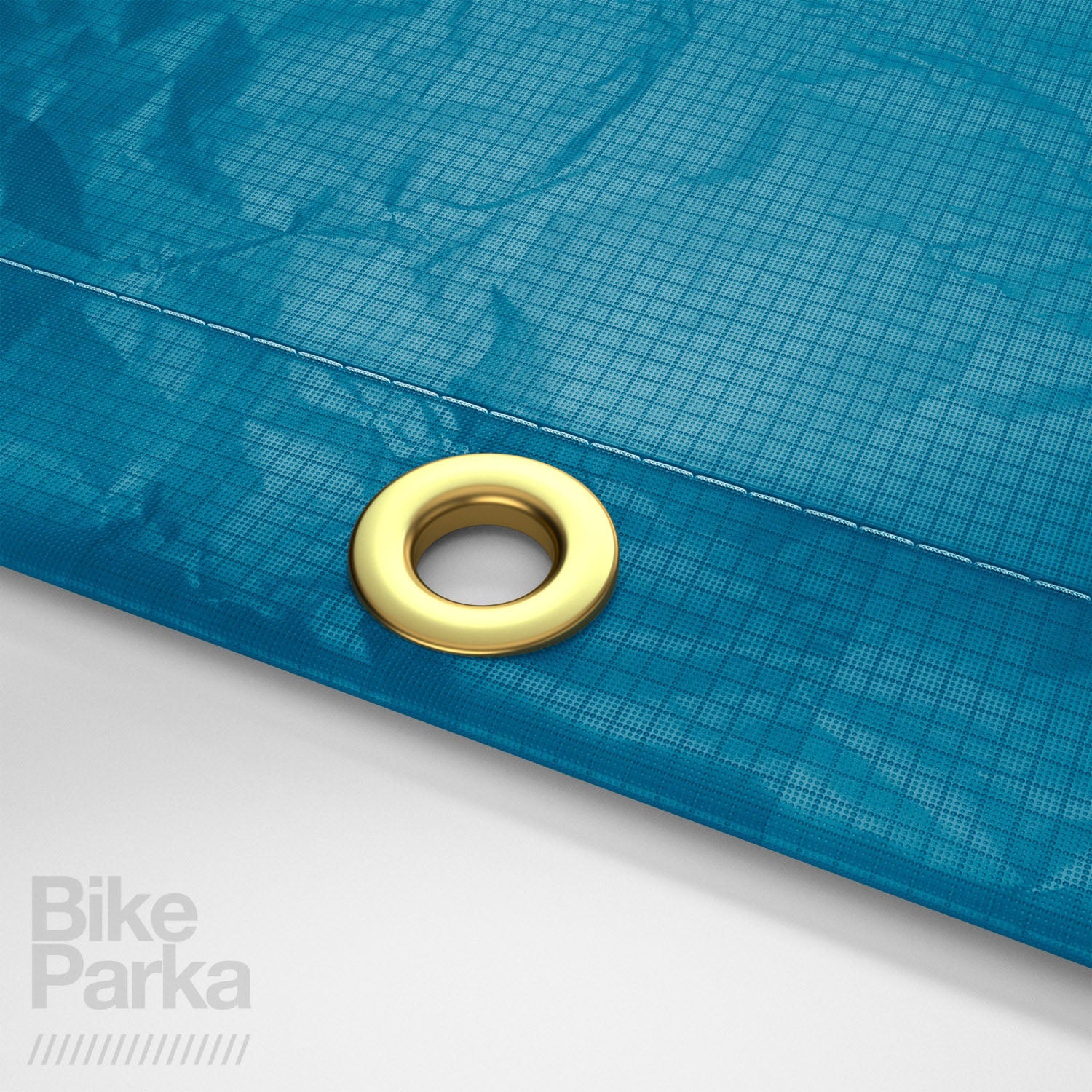ZEITBIKE BikeParka urban bicycle cover with brass eyelets, designed to protect bikes from weather and dust.