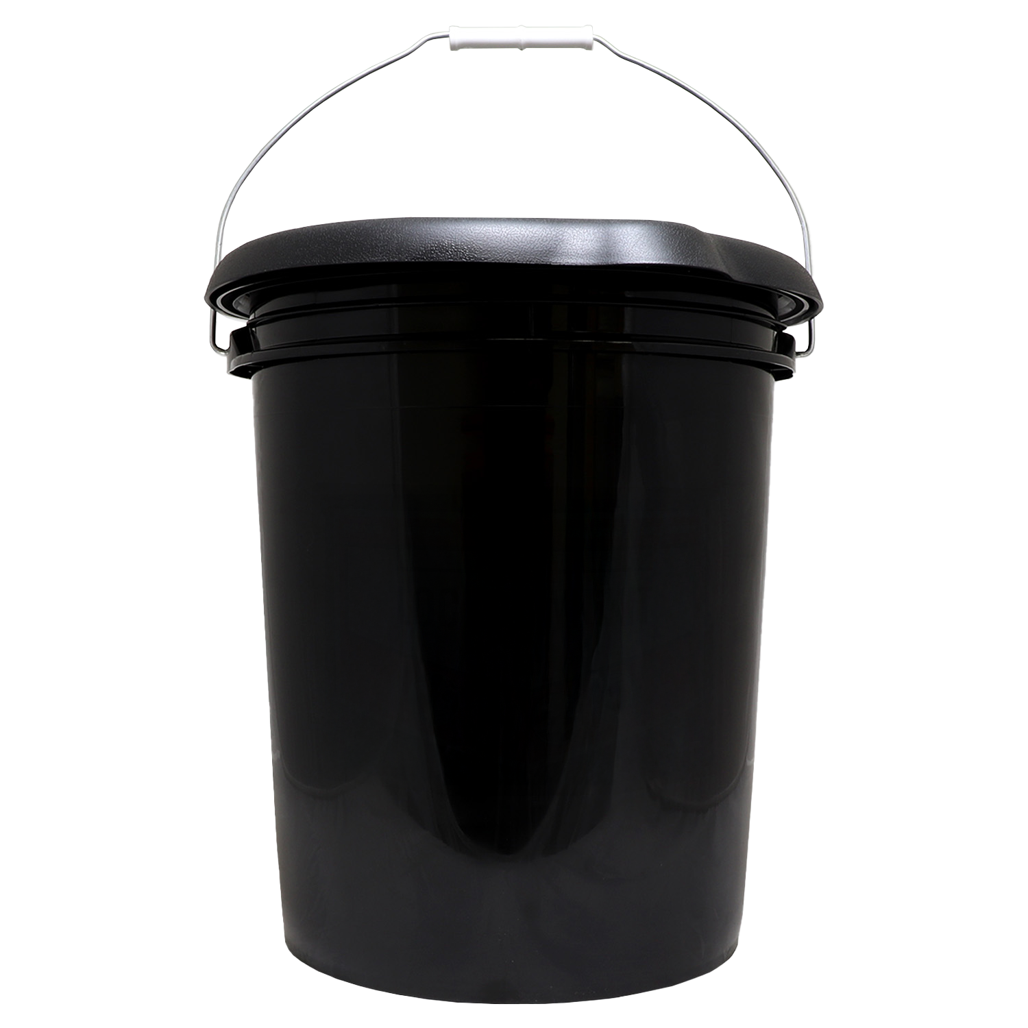 Portable camping and disaster porta-potty bucket with toilet seat lid, designed for hygiene and emergency use by quakekits.com