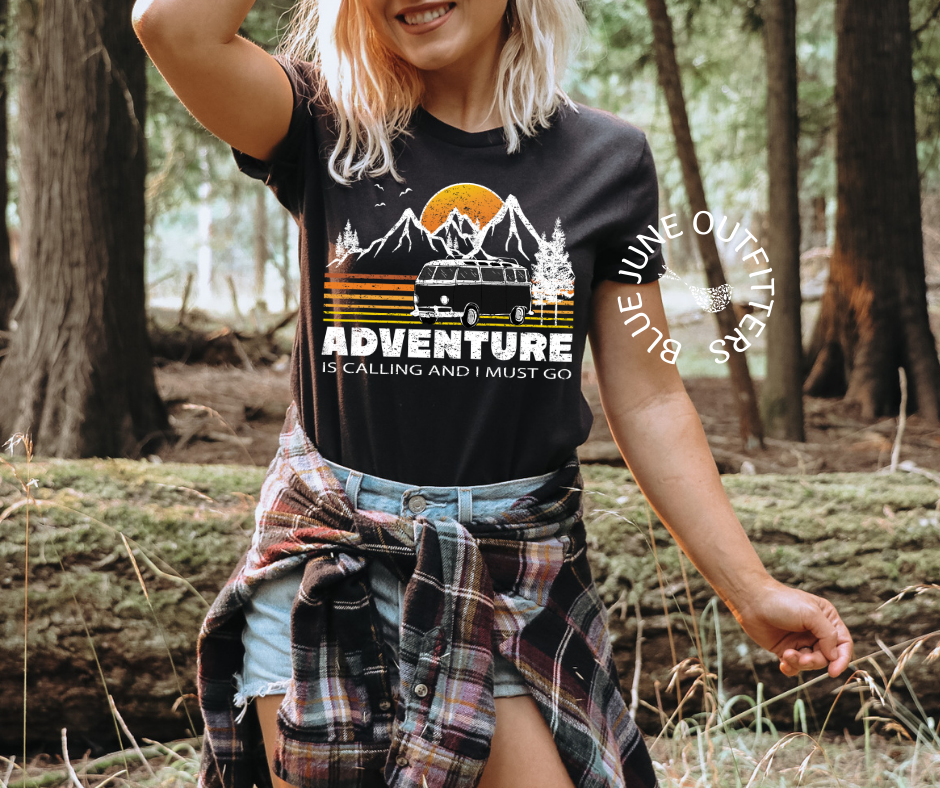 Adventure Is Calling | Van Life Camping Tee - OVERLANDERS Outfitter