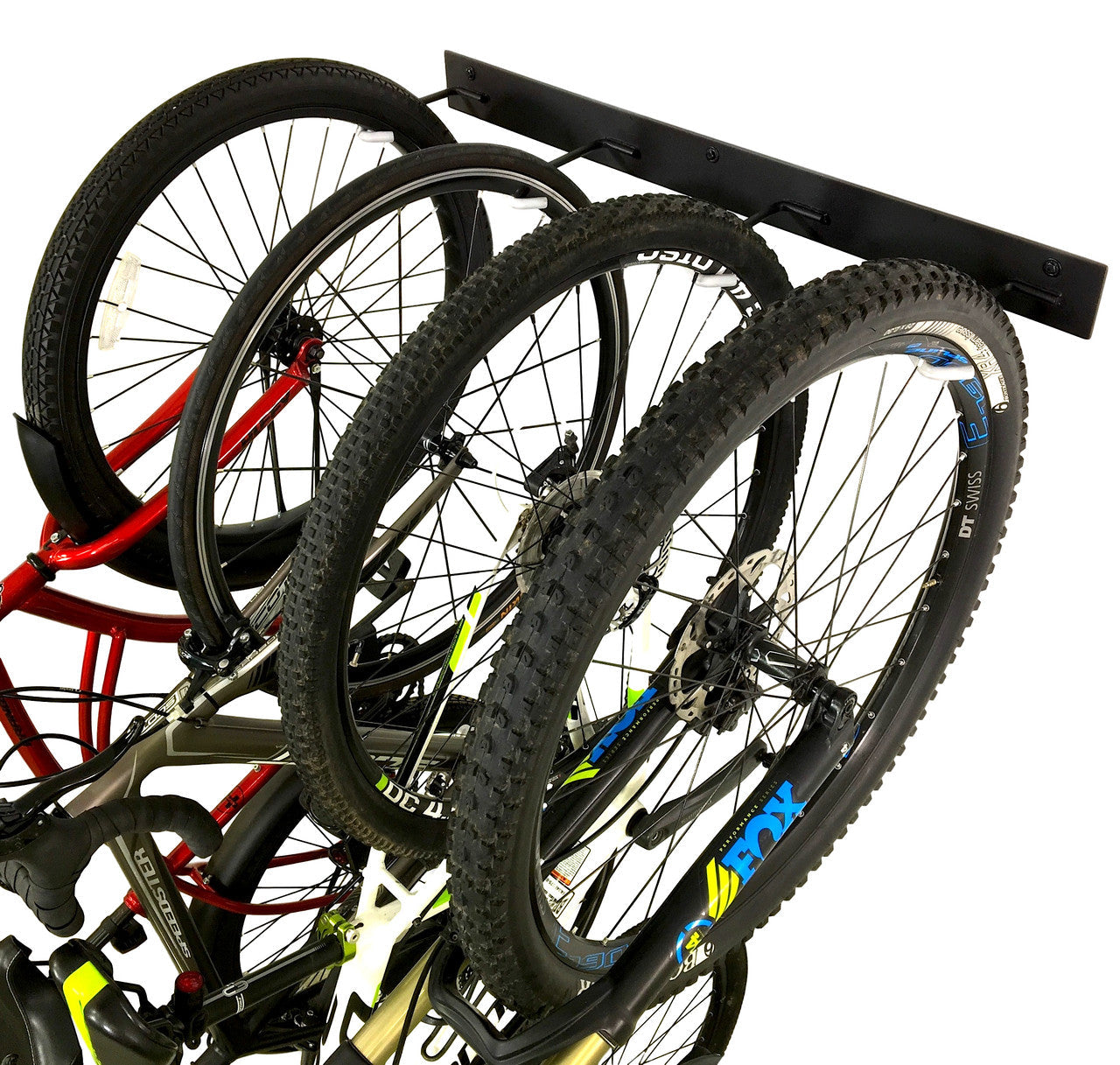 Blackstone Wall Mounted Bike Storage Rack | 8 Bikes | Black - OVERLANDERS Outfitter