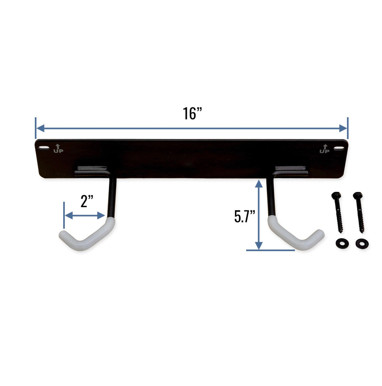 Blackstone Wall Mounted Bike Storage Rack | 2 Bikes | Black - OVERLANDERS Outfitter