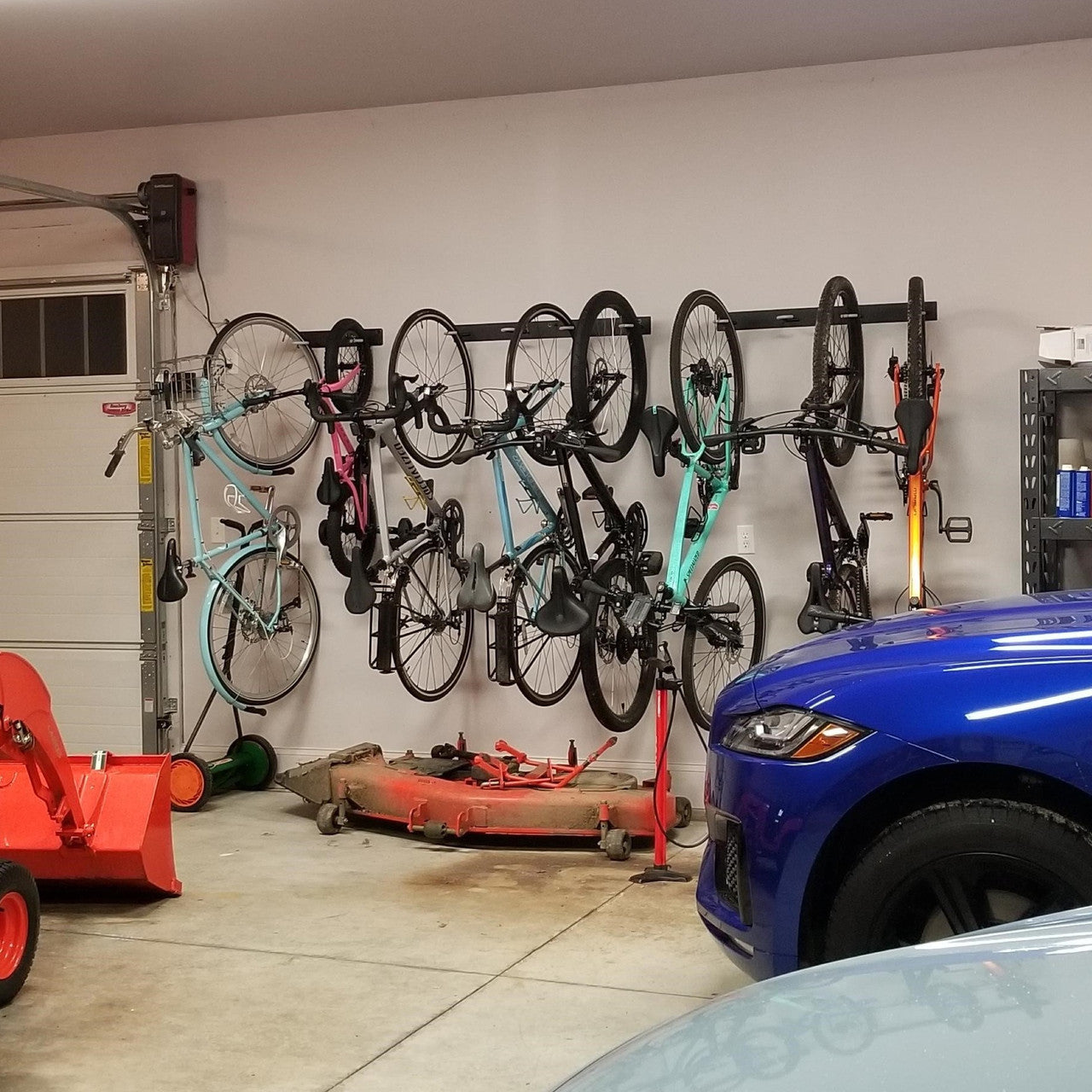 Blackstone Wall Mounted Bike Storage Rack | 4 Bikes | Black - OVERLANDERS Outfitter
