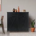 Black HomePacific 2-drawer, 2-tilt out kitchen trash and recycle storage bin with 10-gallon capacity, designed for kitchen and laundry use.