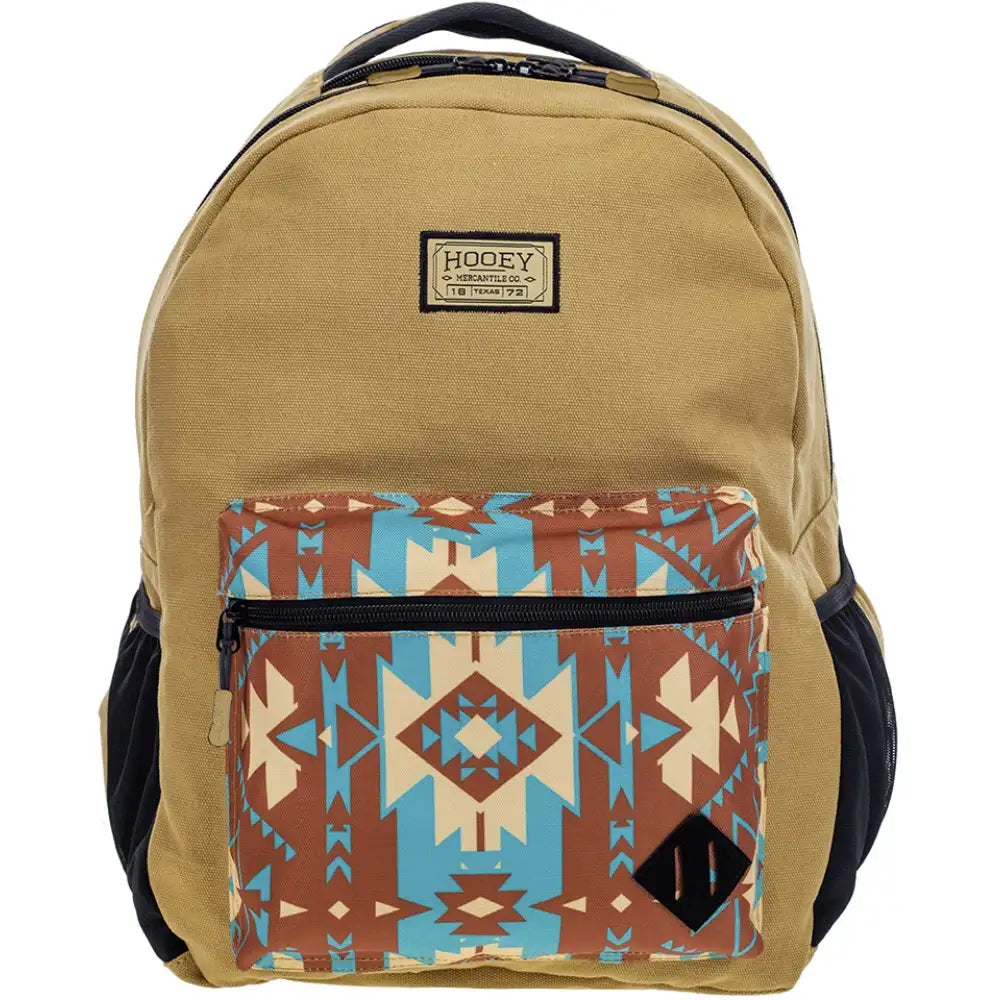 HOOey "Recess" Aztec Pocket (Tan/Turquoise/Red) - Backpack - OVERLANDERS Outfitter