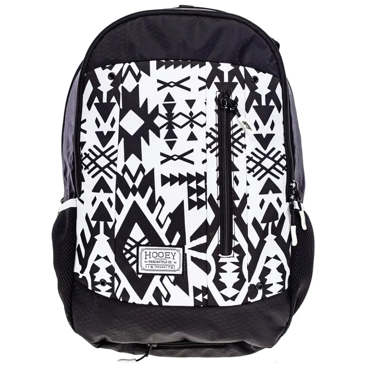 HOOey "Rockstar" Puebla Stone Aztec Pattern (Black/White) - Backpack - OVERLANDERS Outfitter