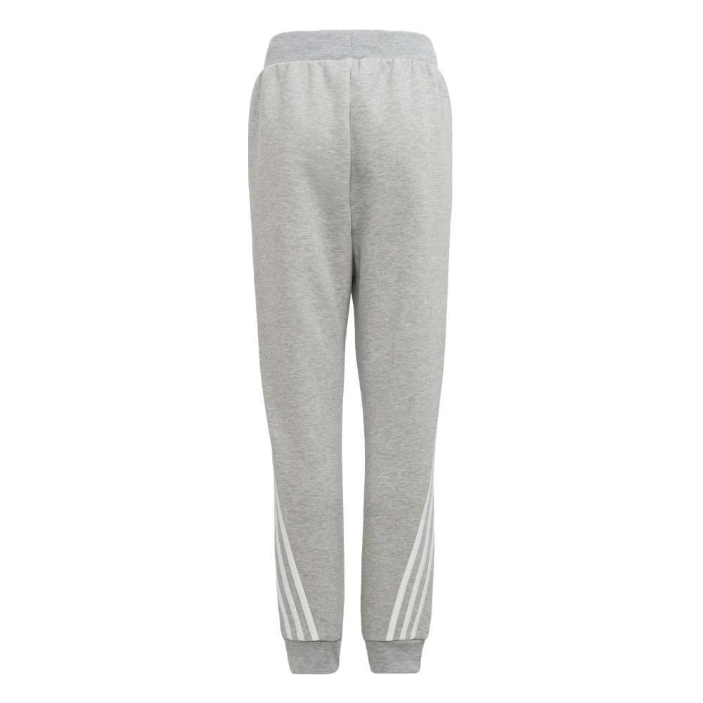 adidas Kid's Future Icons 3-Stripes Tapered-Leg Pants - MEDIUM GREY HEATHER / WHITE - OVERLANDERS Outfitter