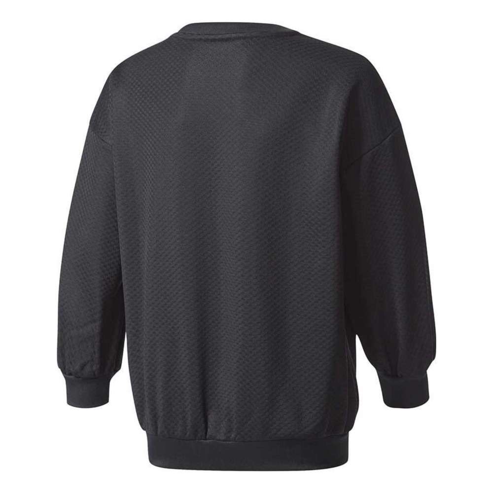 adidas Girls Originals EQT Crew Sweatshirt - Black Pink - OVERLANDERS Outfitter