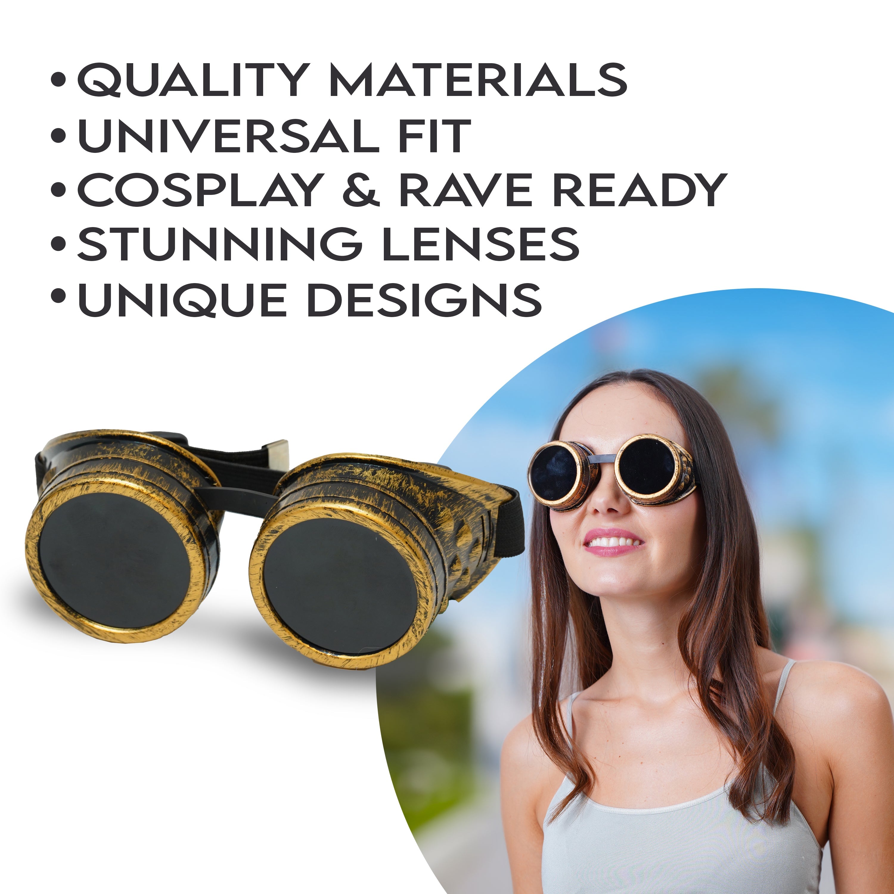 Steampunk Goggles and Kaleidoscope Glasses - OVERLANDERS Outfitter